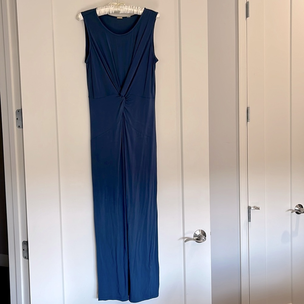 NWT Tahari long dress rich navy small